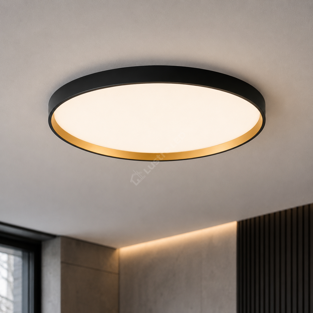 Plafoniera LED TONDO Black Gold 40CM CCT