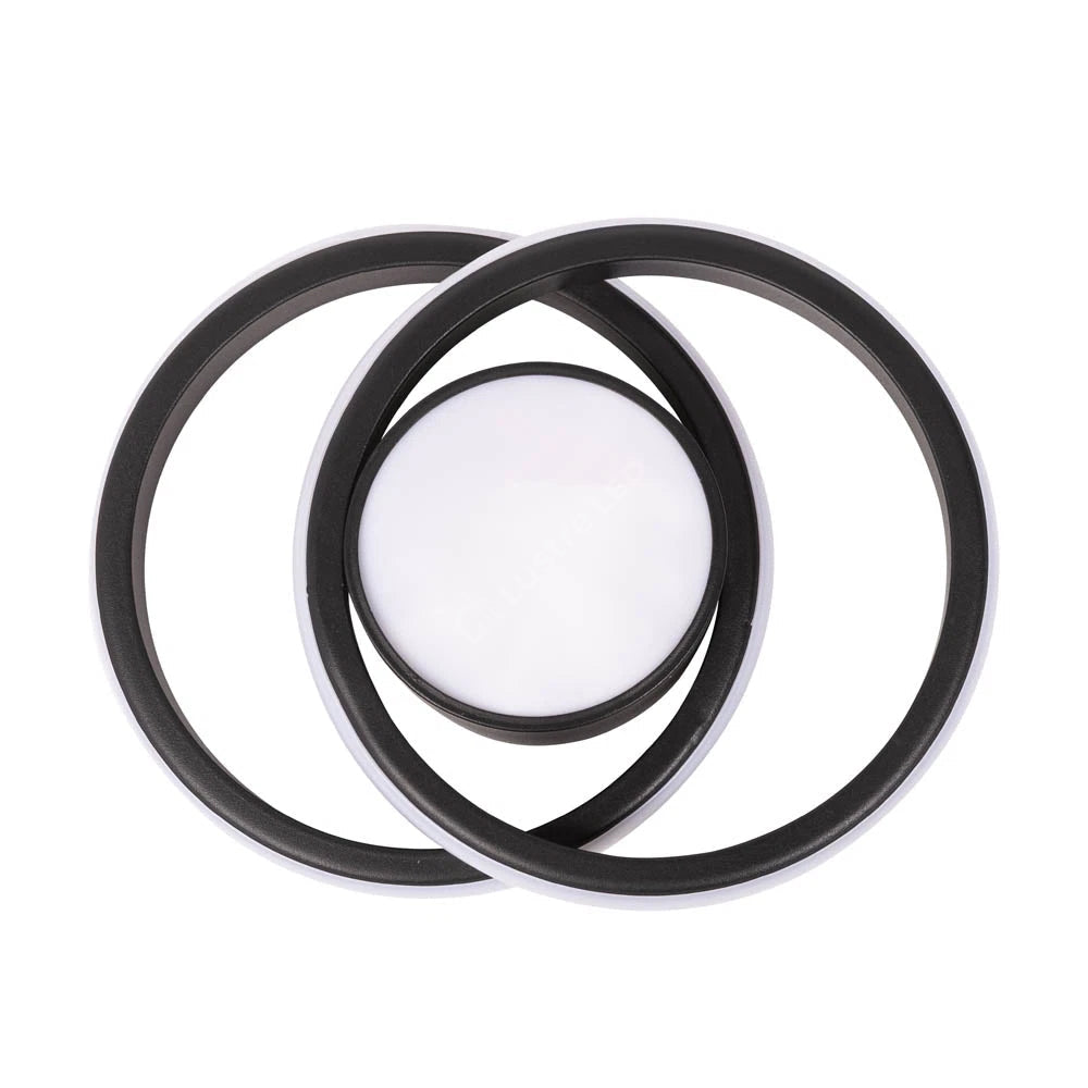 Plafoniera LED VISTA 3 Functii Black 38W 26CM Echivalent 165W