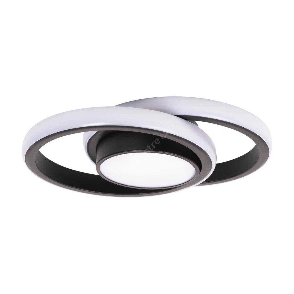 Plafoniera LED VISTA 3 Functii Black 38W 26CM Echivalent 165W