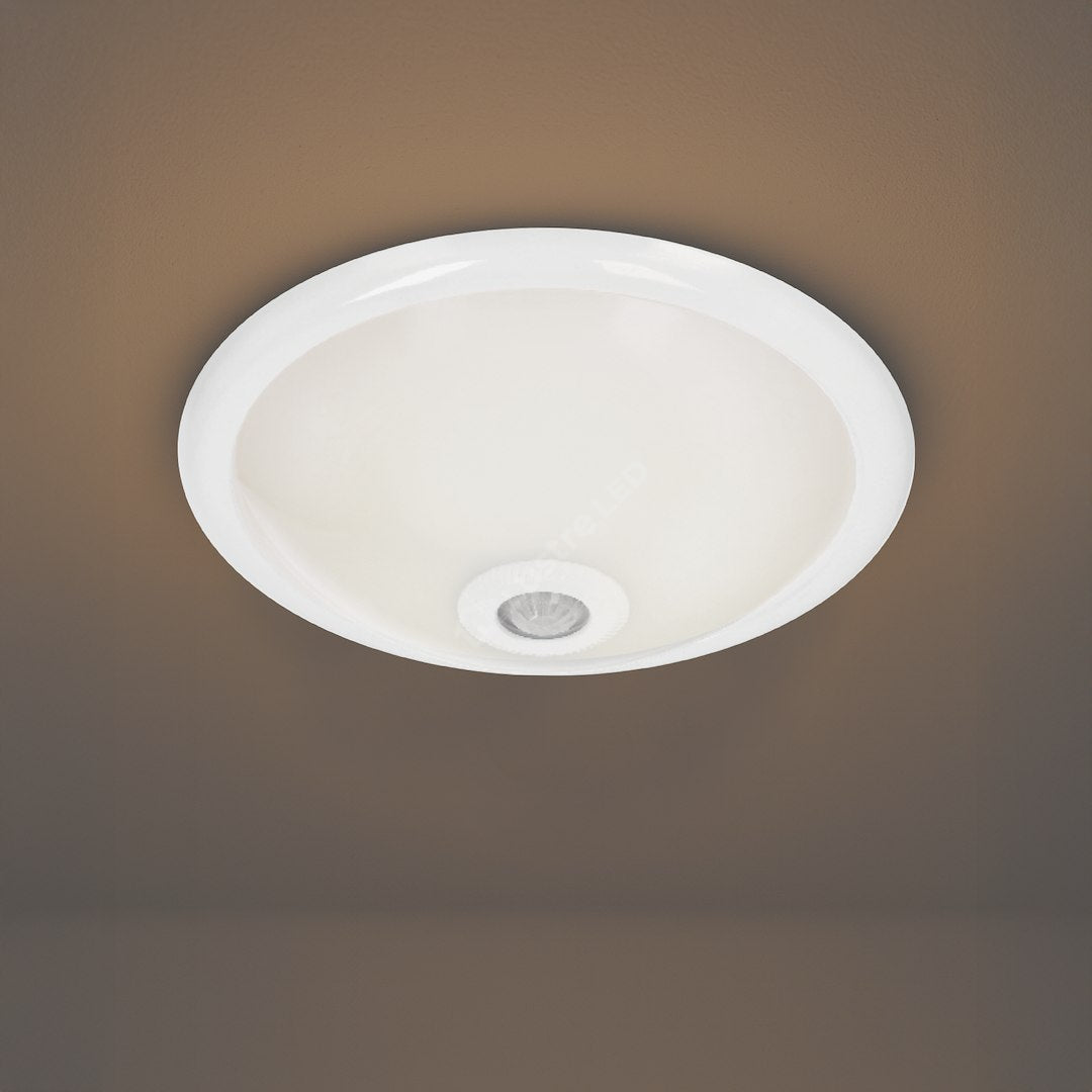 Plafoniera Mario White cu Senzor Miscare 2xE27 Premium