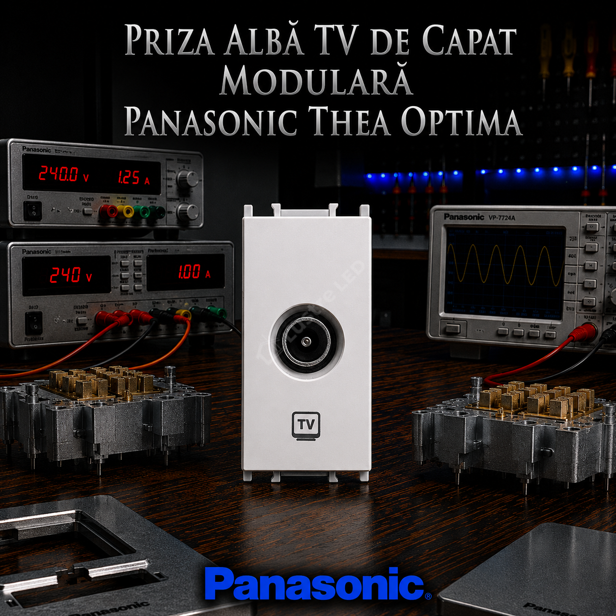 Priza Alba TV de Capat Modulara Panasonic Thea Optima