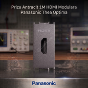 Priza Antracit 1M HDMI Modulara Panasonic Thea Optima