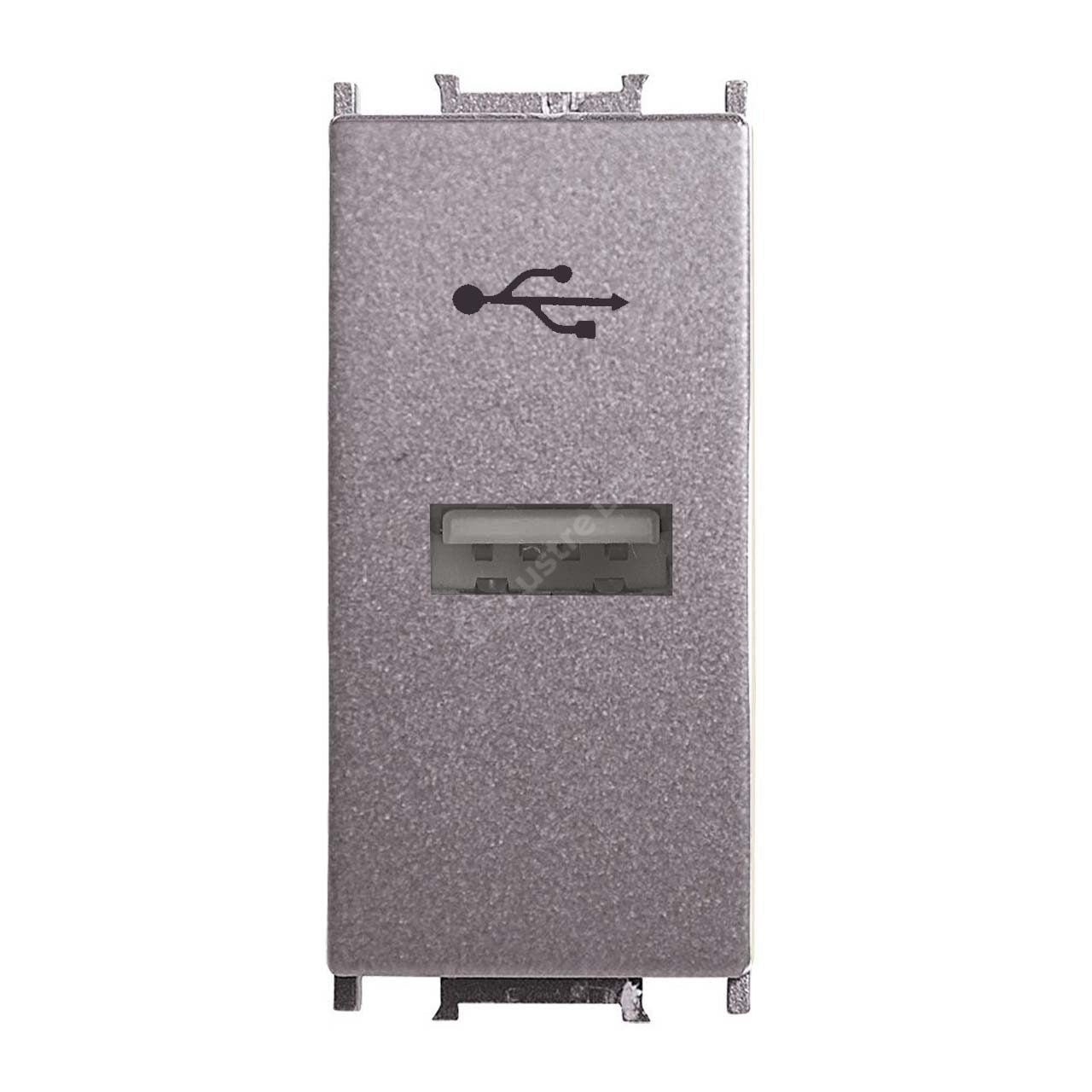 Priza Antracit 1M USB TIP A Modulara Panasonic Thea Optima