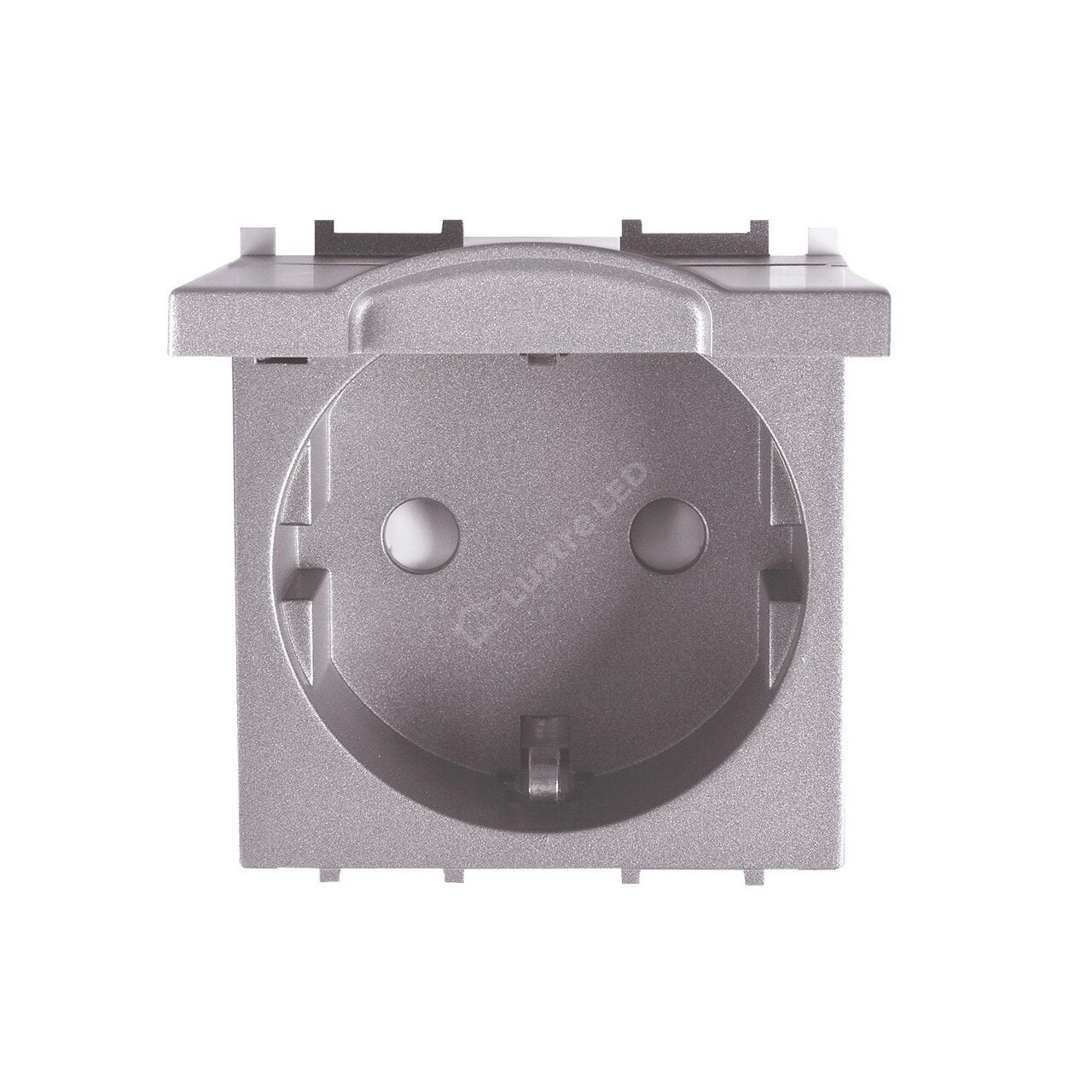Priza Antracit 2M SCHUKO cu Capac Modulara Panasonic Thea Optima