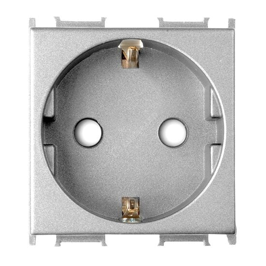 Priza Argintie 2M SCHUKO Modulara Panasonic Thea Optima