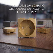 Priza Aurie 2M SCHUKO Modulara Panasonic Thea Optima