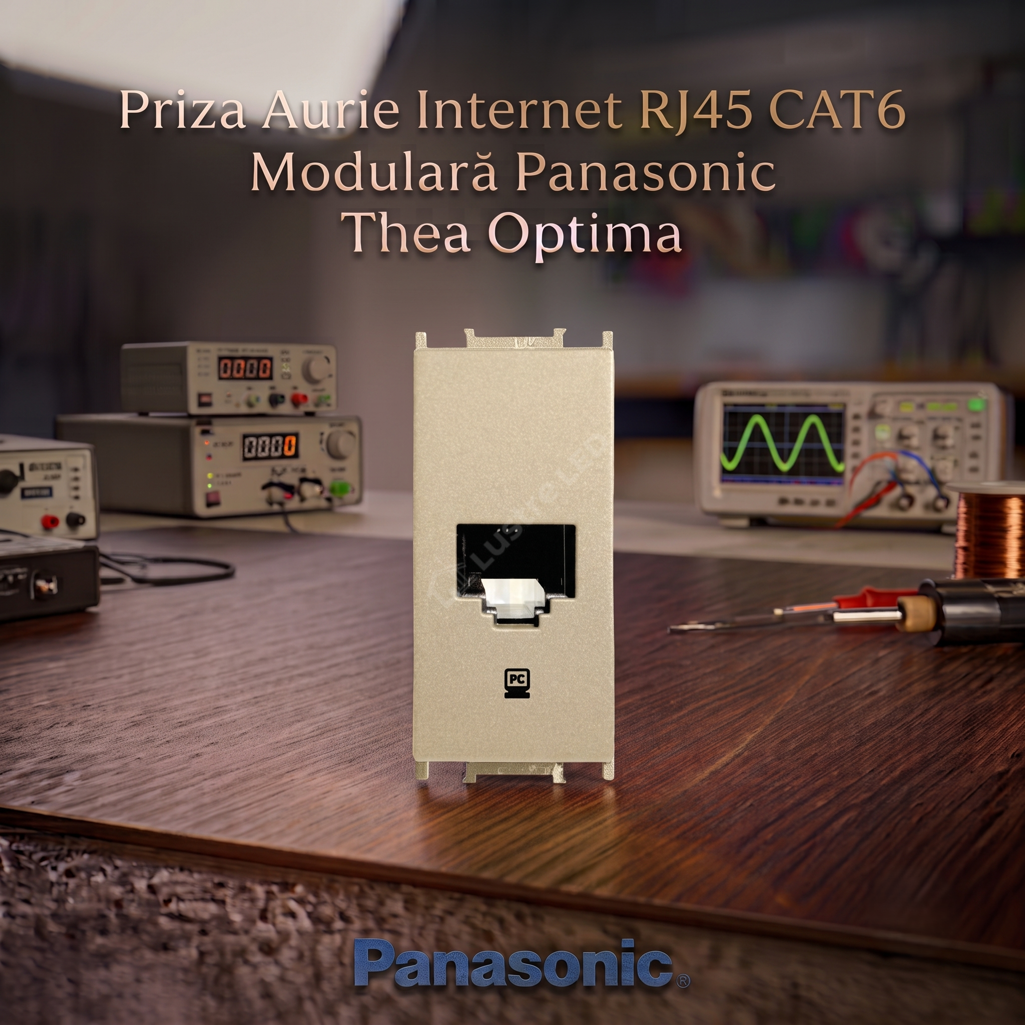 Priza Aurie Internet RJ45 CAT6 Modulara Panasonic Thea Optima