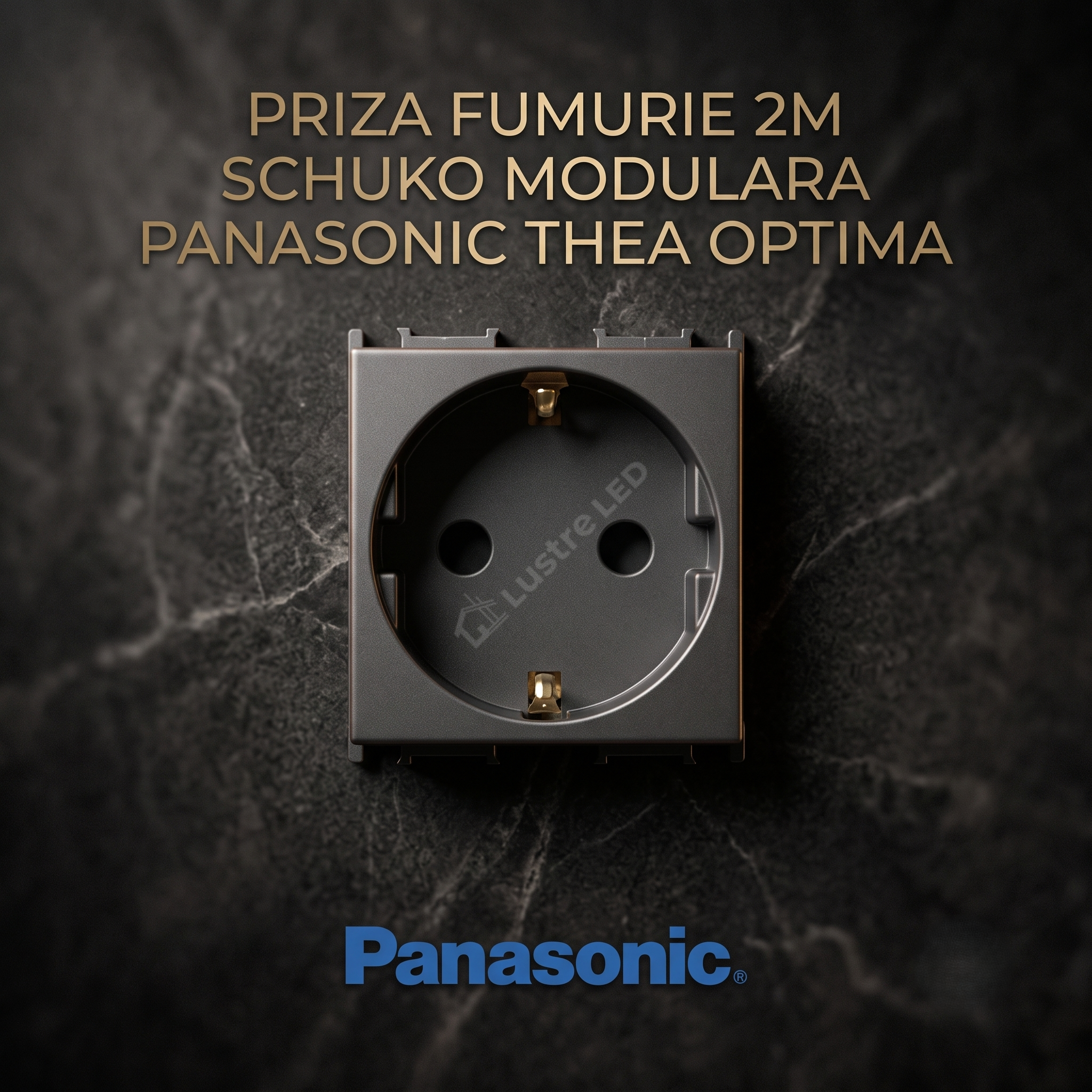 Priza Fumurie 2M SCHUKO Modulara Panasonic Thea Optima