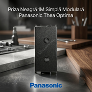 Priza Neagra 1M Simpla Modulara Panasonic Thea Optima