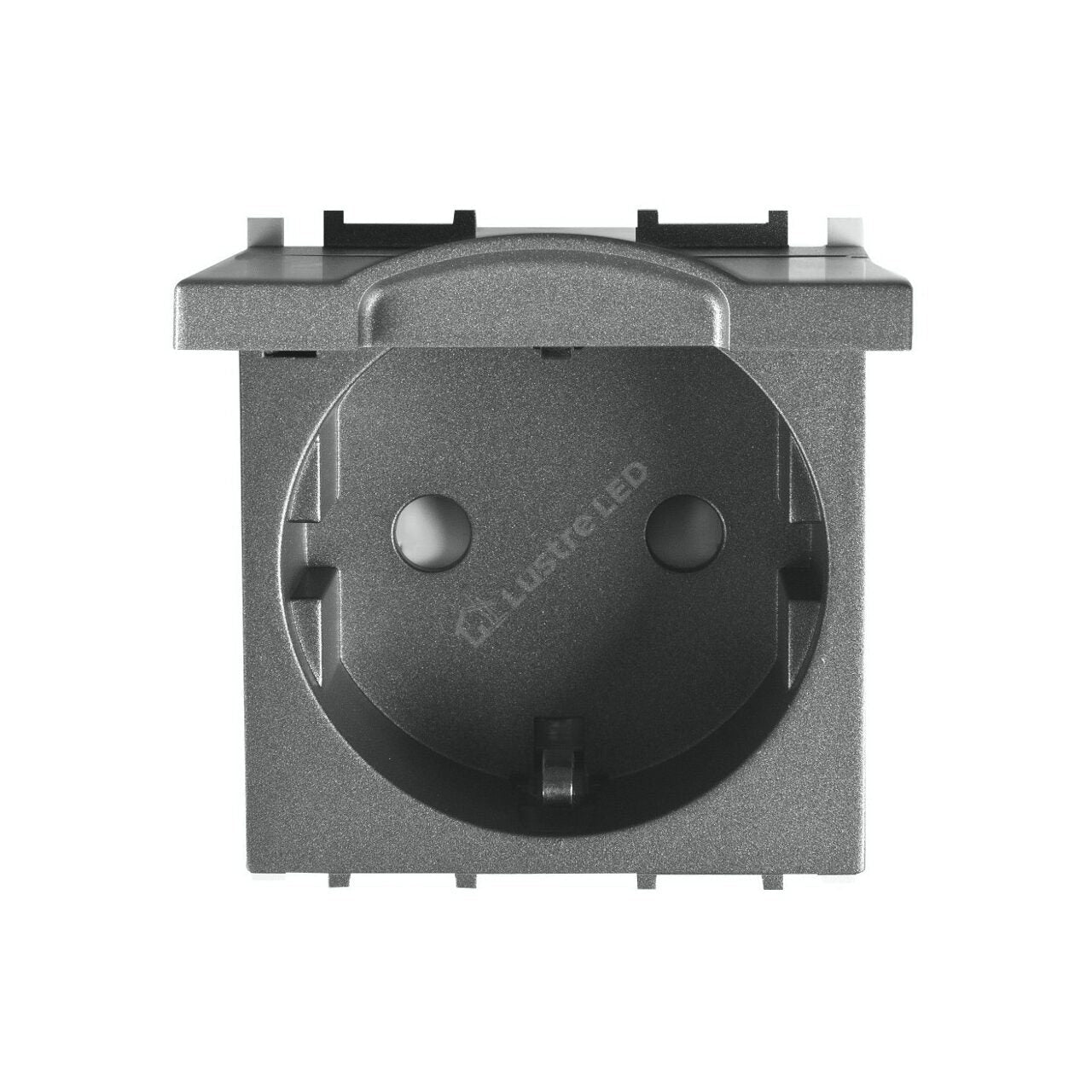 Priza Neagra 2M SCHUKO cu Capac Modulara Panasonic Thea Optima