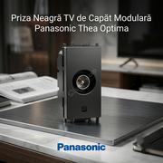 Priza Neagra TV de Capat Modulara Panasonic Thea Optima