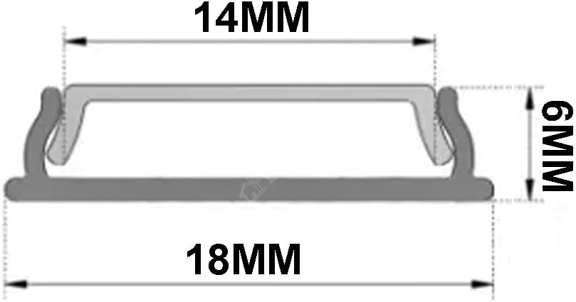 Profil Aluminiu Flexibil Negru Dispersor Mat 2 Metri