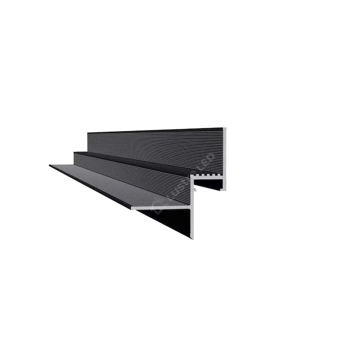 Profil Aluminiu Incastrabil Shadow Gap 90° Negru, 2 Metri
