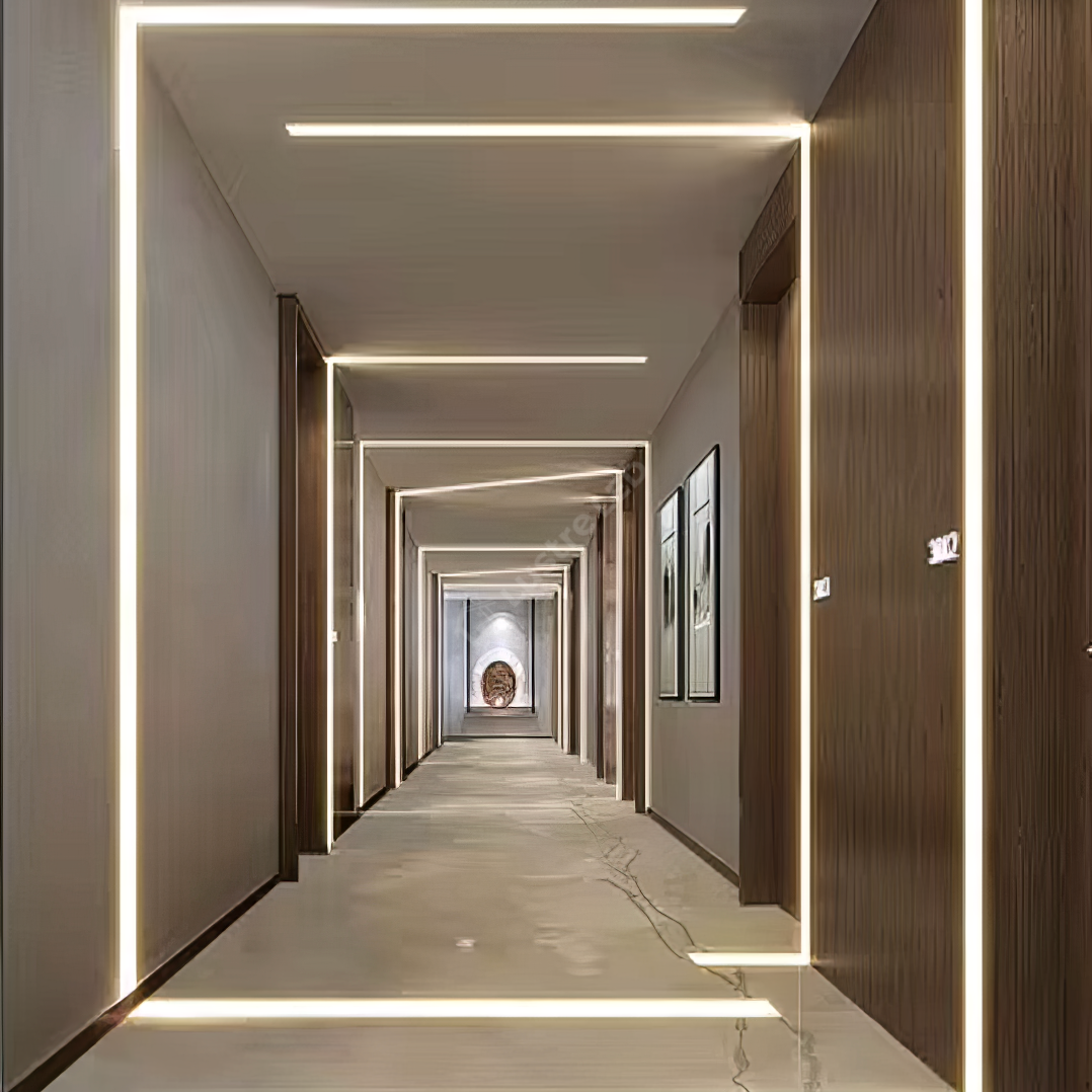 Profil LED 2 METRI de Mijloc Incastrat Sub Tencuiala LED Strips