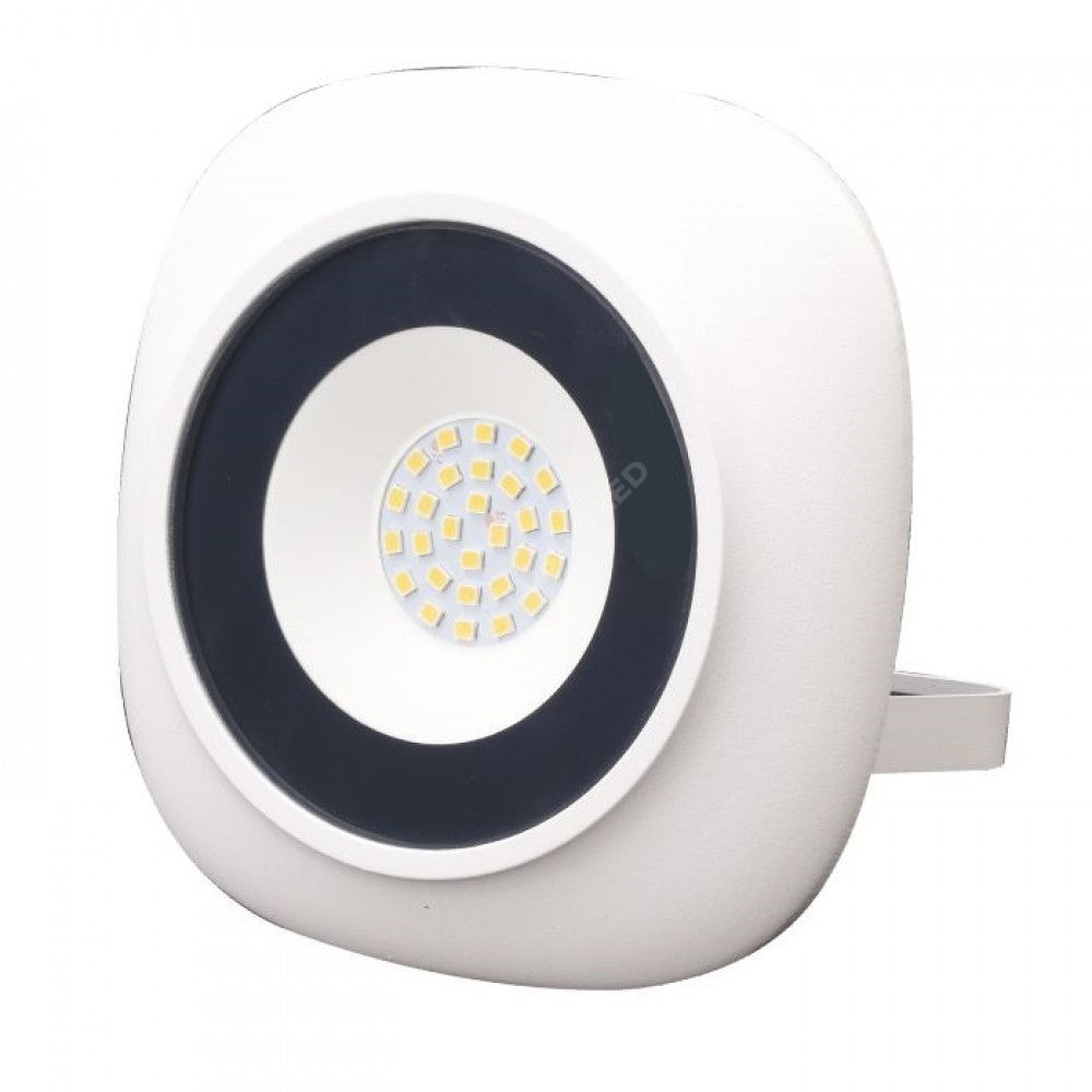 Proiector Led 20W Iris Rotund Alb Led Flood Light