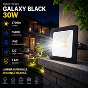 Proiector LED 30W Galaxy Black IP65 2700lm