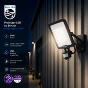 Proiector LED cu Senzor Philips 50W CCT IP65