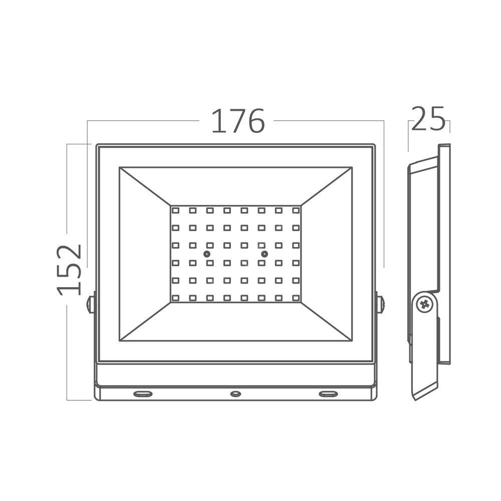 Proiector LED FLOOD Black 50W 5500lm IP65