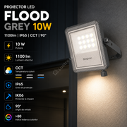 Proiector LED FLOOD Grey 10W IP65 1100lm CCT