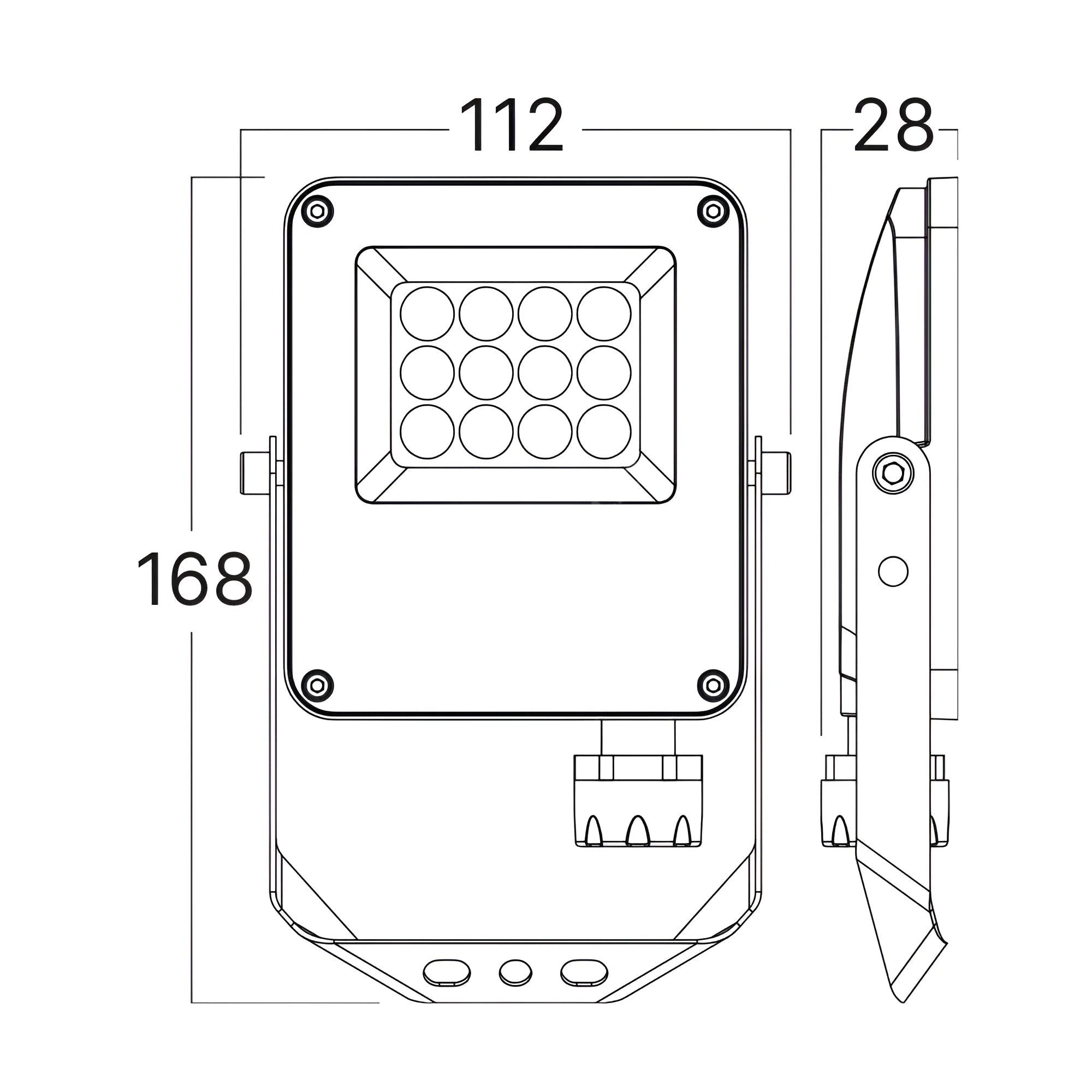 Proiector LED FLOOD Grey 10W IP65 1100lm CCT