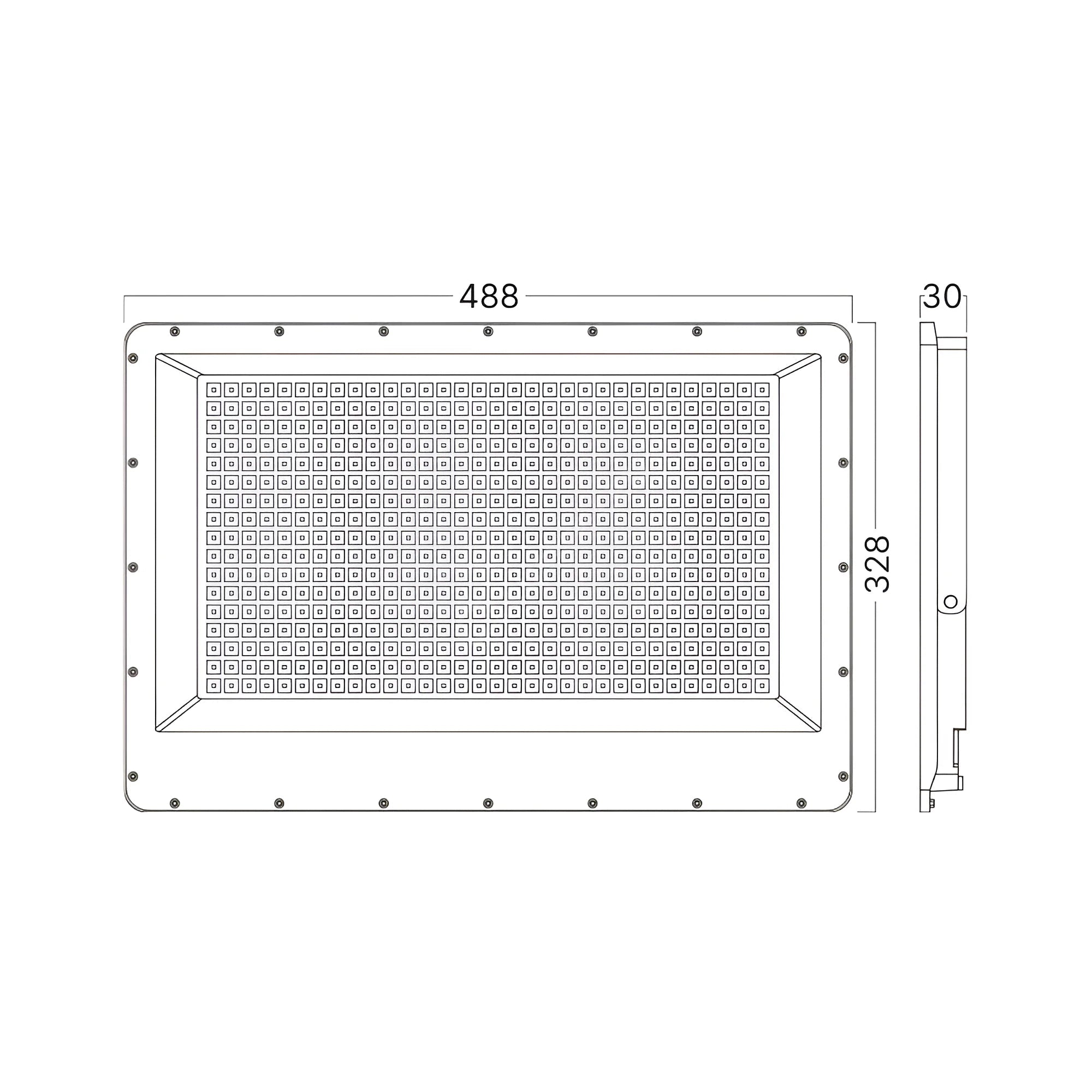 Proiector LED FLOOD Grey 400W IP65 44300lm CCT
