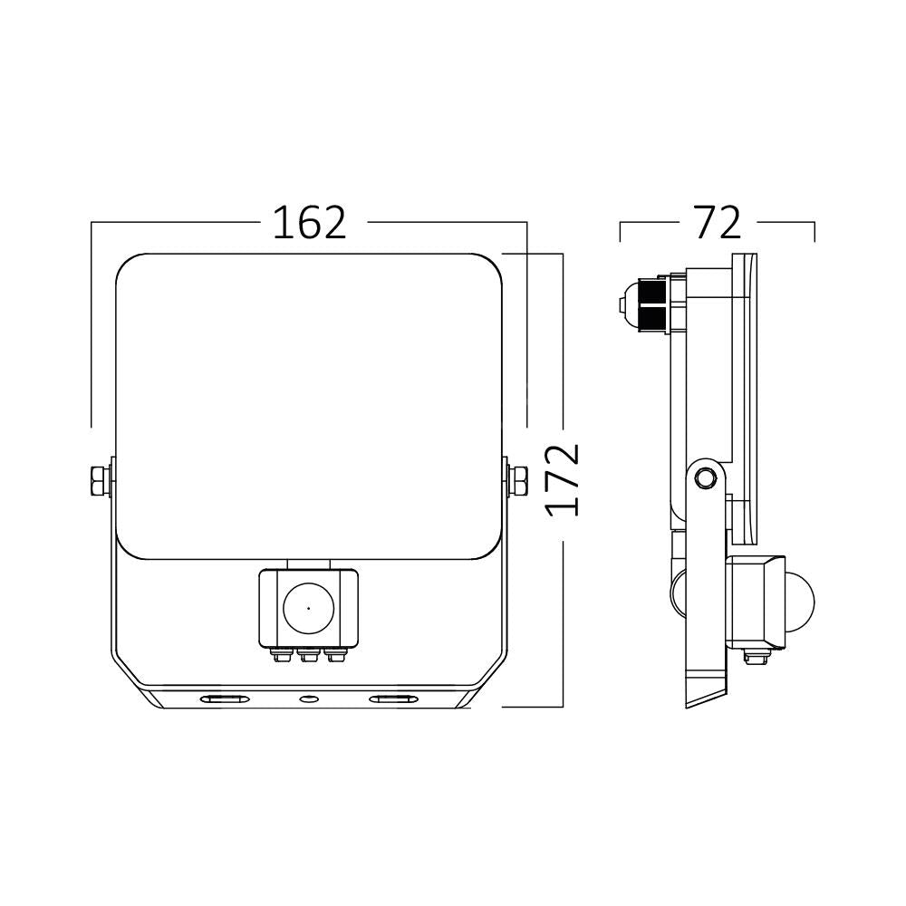 Proiector LED FLOOD White 30W 2850lm IP65 CCT cu Senzor