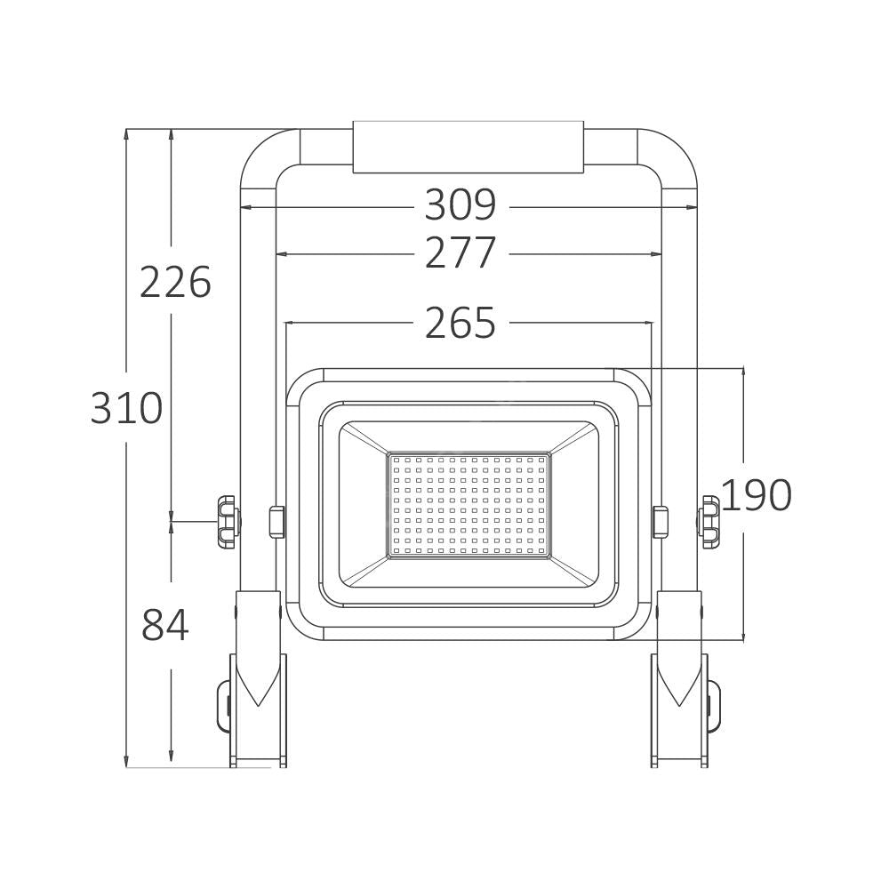 Proiector LED Portabil WORKLITE 100W 9500lm IP65 CCT