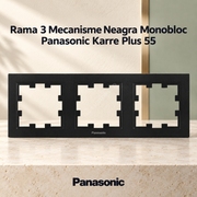 Rama 3 Mecanisme Neagra Monobloc Panasonic Karre Plus 55