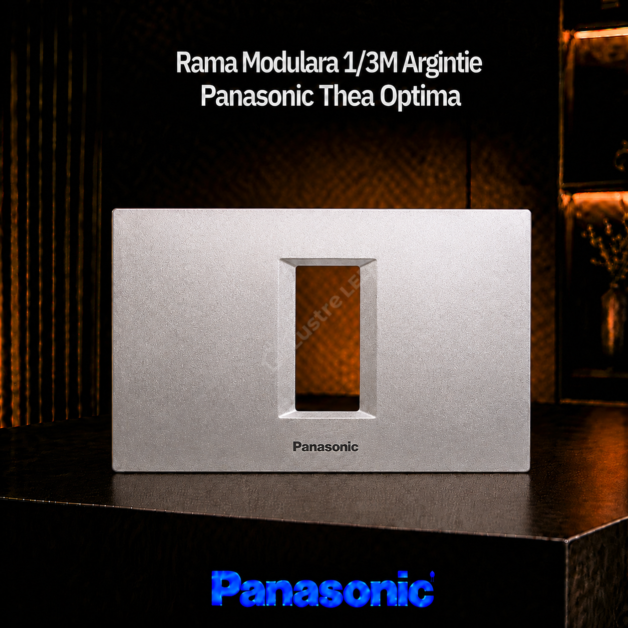 Rama Modulara 1/3M Argintie Panasonic Thea Optima