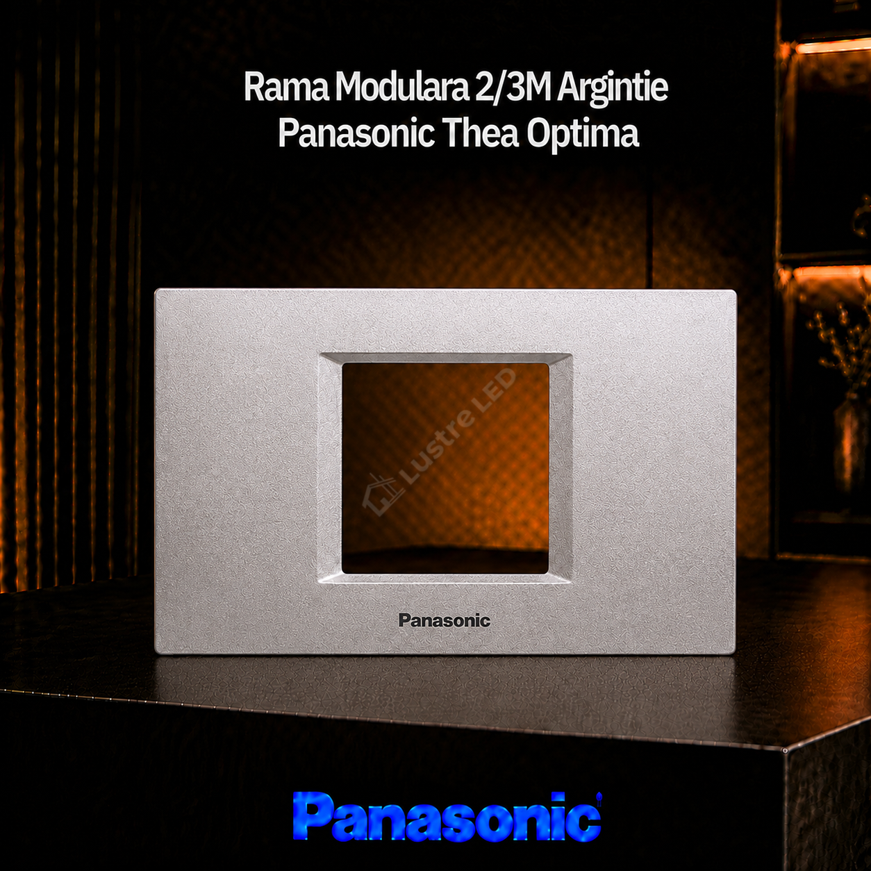 Rama Modulara 2/3M Argintie Panasonic Thea Optima