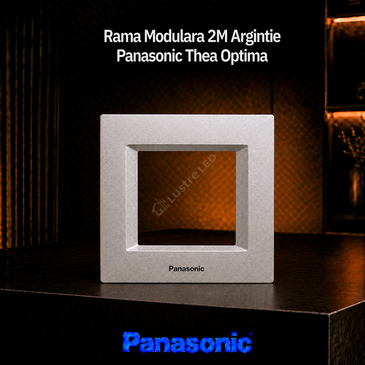 Rama Modulara 2M Argintie Panasonic Thea Optima