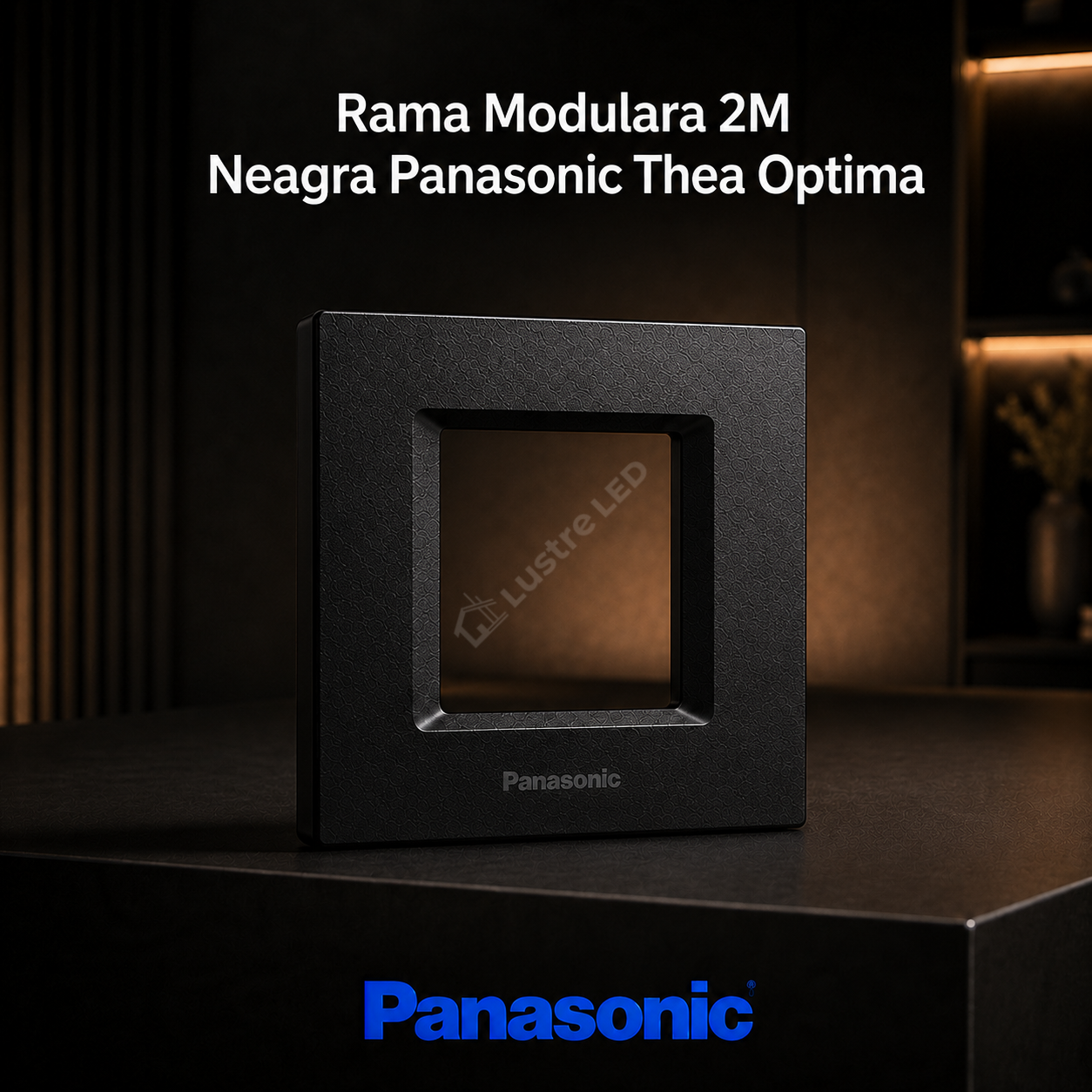 Rama Modulara 2M Neagra Panasonic Thea Optima