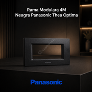 Rama Modulara 4M Neagra Panasonic Thea Optima