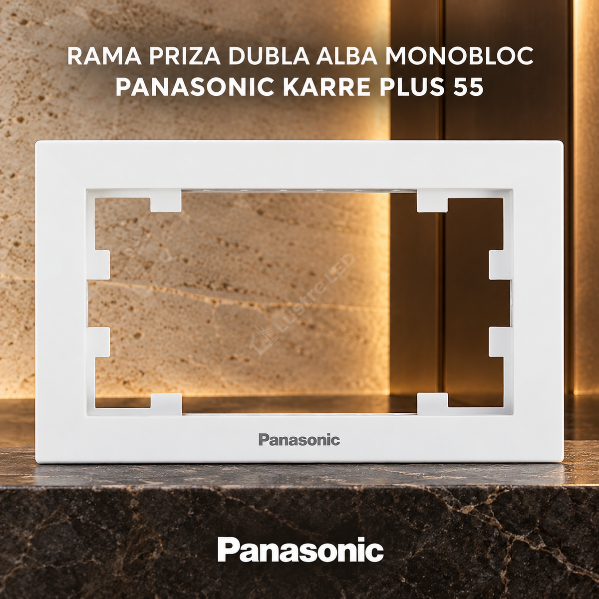 Rama Priza Dubla Alba Monobloc Panasonic Karre Plus 55