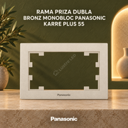 Rama Priza Dubla Bronz Monobloc Panasonic Karre Plus 55