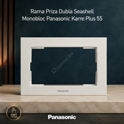 Rama Priza Dubla Seashell Monobloc Panasonic Karre Plus 55
