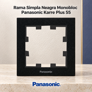 Rama Simpla Neagra Monobloc Panasonic Karre Plus 55