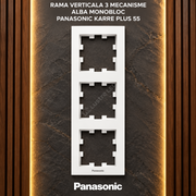 Rama Verticala 3 Mecanisme Alba Monobloc Panasonic Karre Plus 55