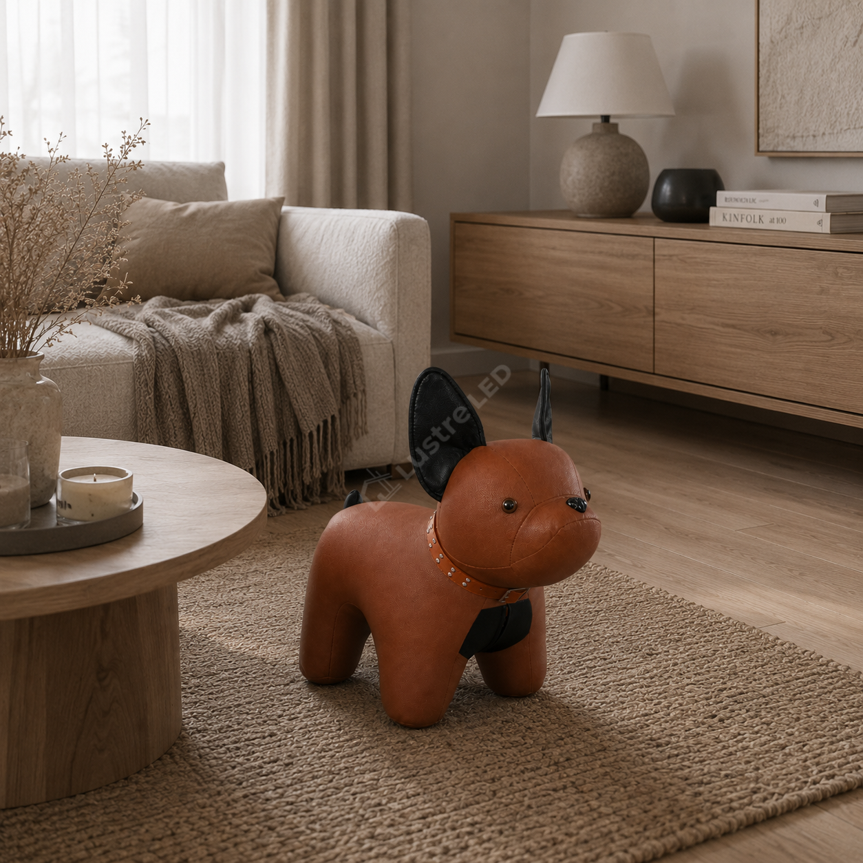 Scaun Decorativ BULLDOG Brown 70CM