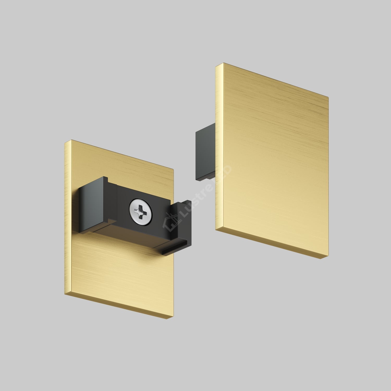 Set 2x Capat Terminal pentru Sina Magnetica cu Masca Decorativa SHINE TRACK Gold Premium
