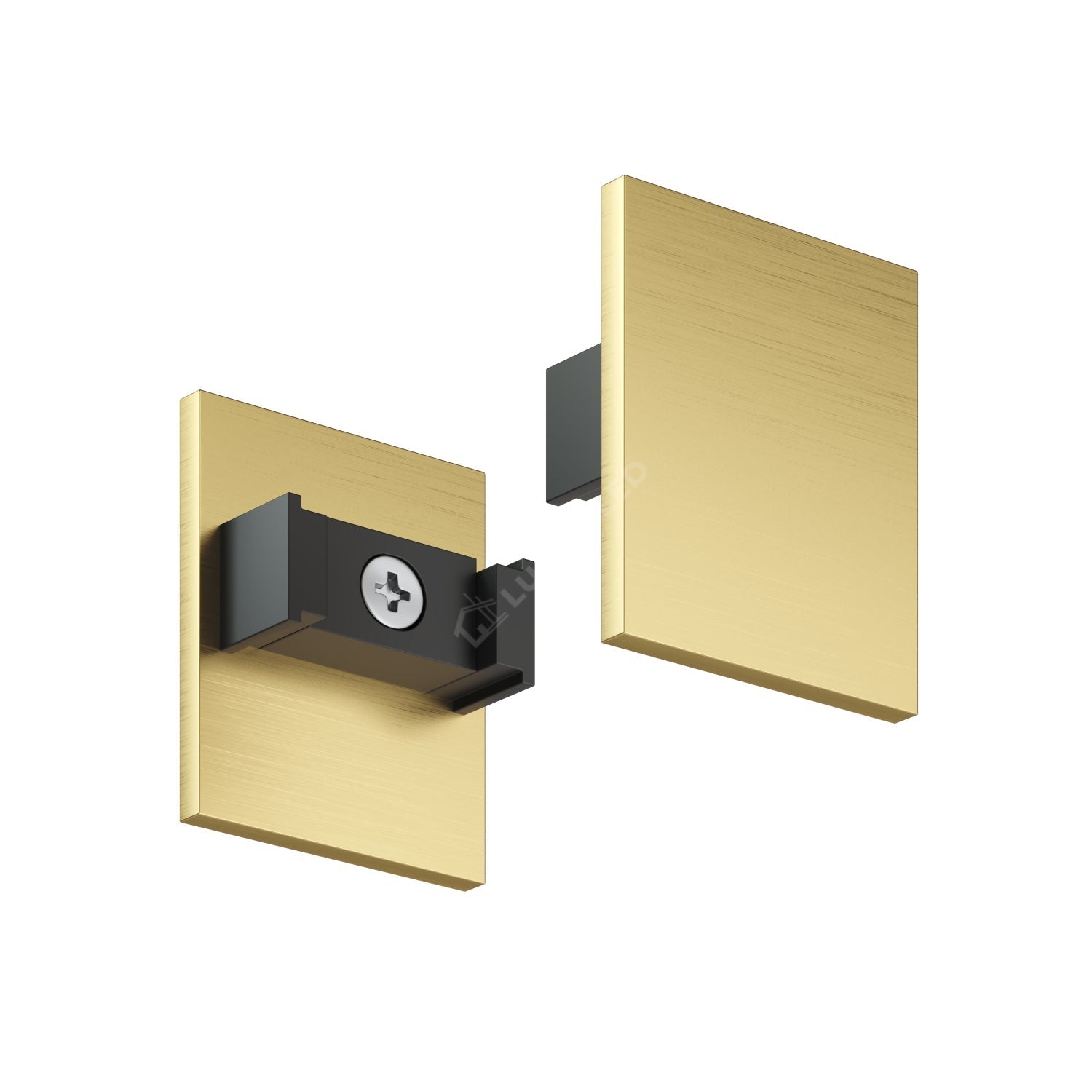 Set 2x Capat Terminal pentru Sina Magnetica cu Masca Decorativa SHINE TRACK Gold Premium