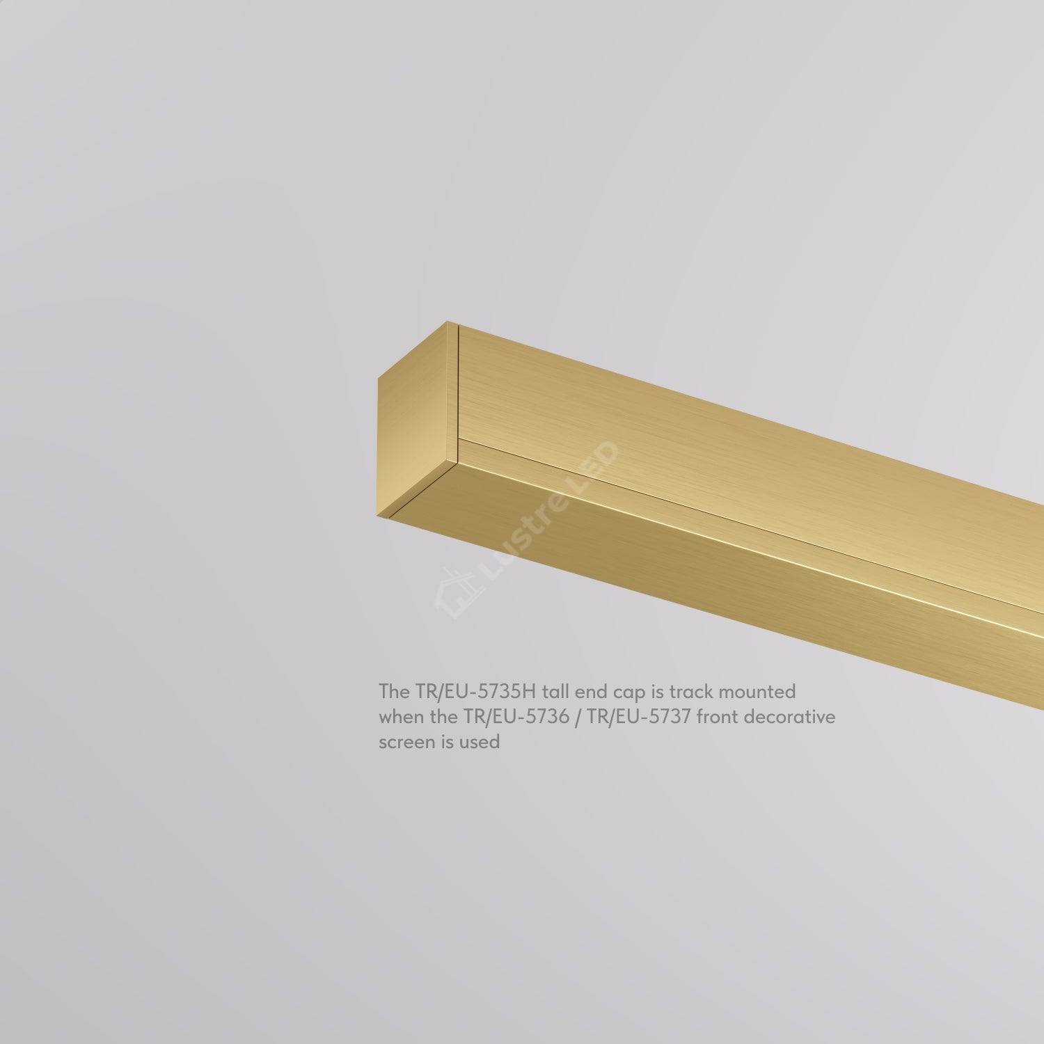 Set 2x Capat Terminal pentru Sina Magnetica cu Masca Decorativa SHINE TRACK Gold Premium