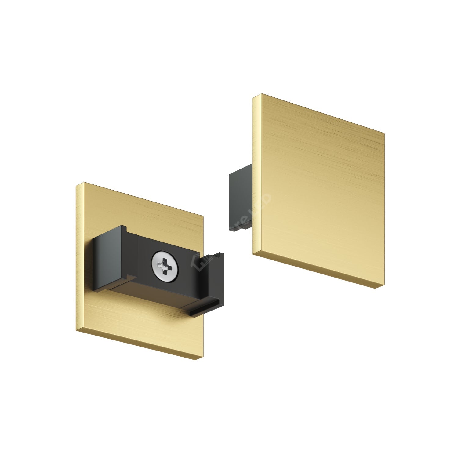 Set 2x Capat Terminal pentru Sina Magnetica fara Masca Decorativa SHINE TRACK Gold Premium