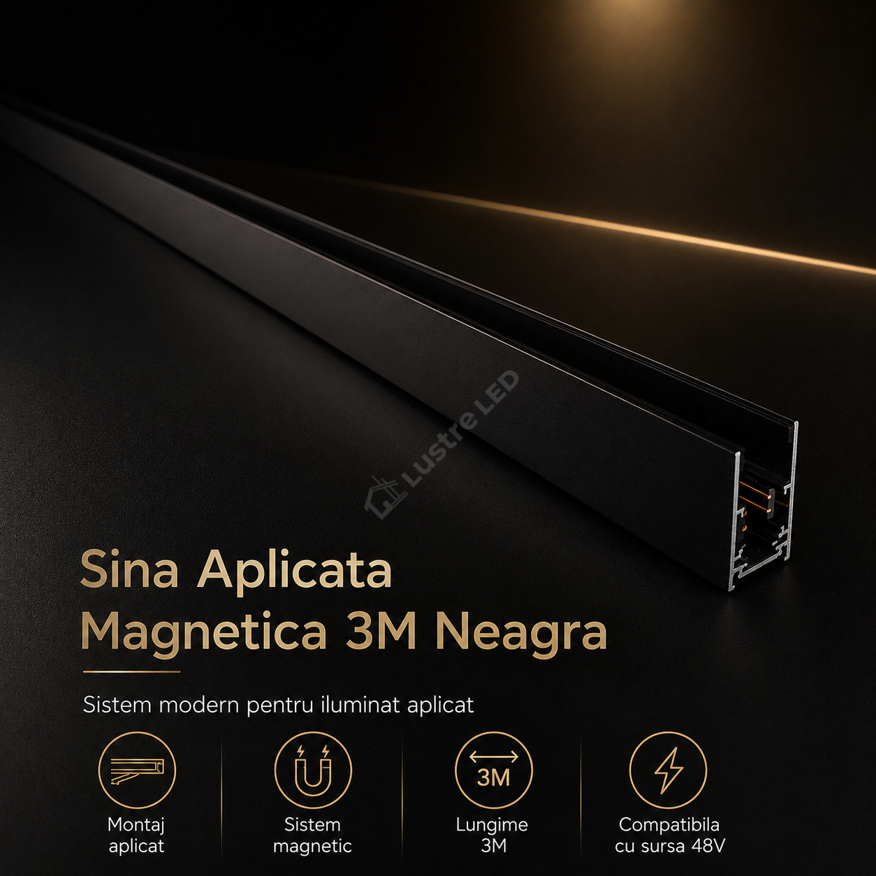 Sina Aplicata Magnetica 3M Neagra