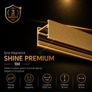 Sina Magnetica SHINE BASE TRACK Gold Premium 100CM