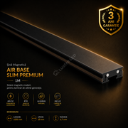 Șină Magnetică Slim AIR BASE Black Premium 100CM