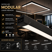 Sistem Iluminat Modular Liniar Premium 24W, 50W, 80W CCT