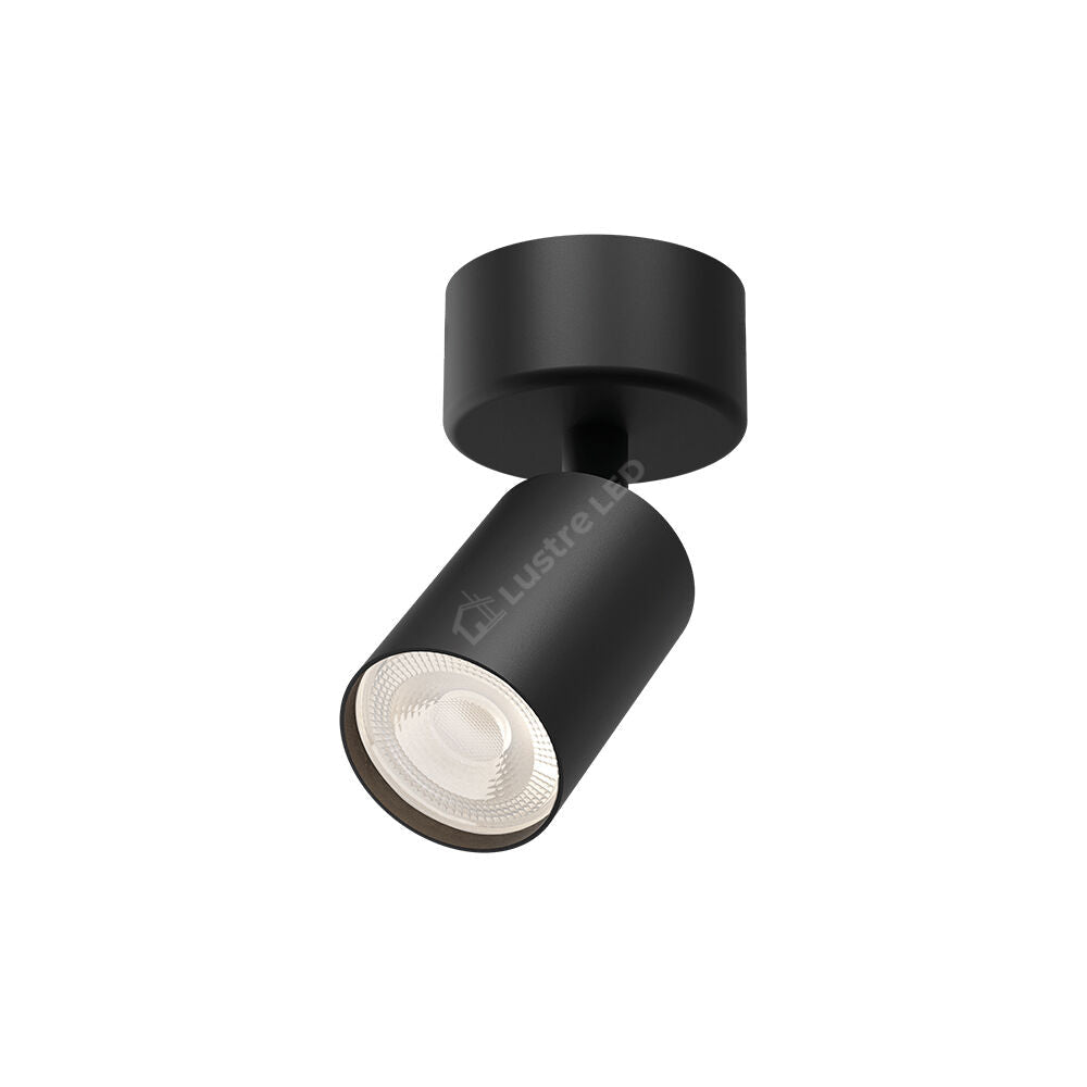 Spot Aplicat Orientabil Rotund Negru Dulie GU10 Ø60x130mm led ceiling light