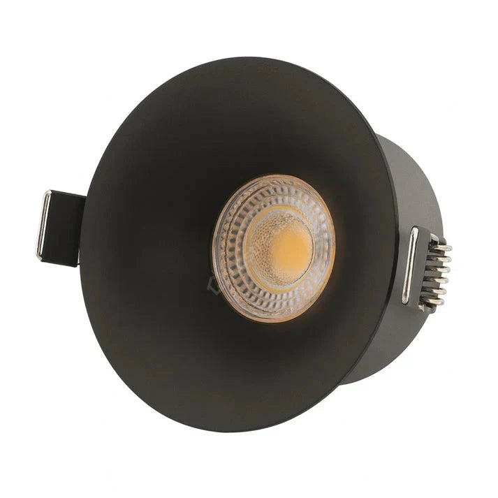 Spot COB LED 18W Rotund Negru / ⌀95mm / Incastrabil / Lumina Calda led spot light