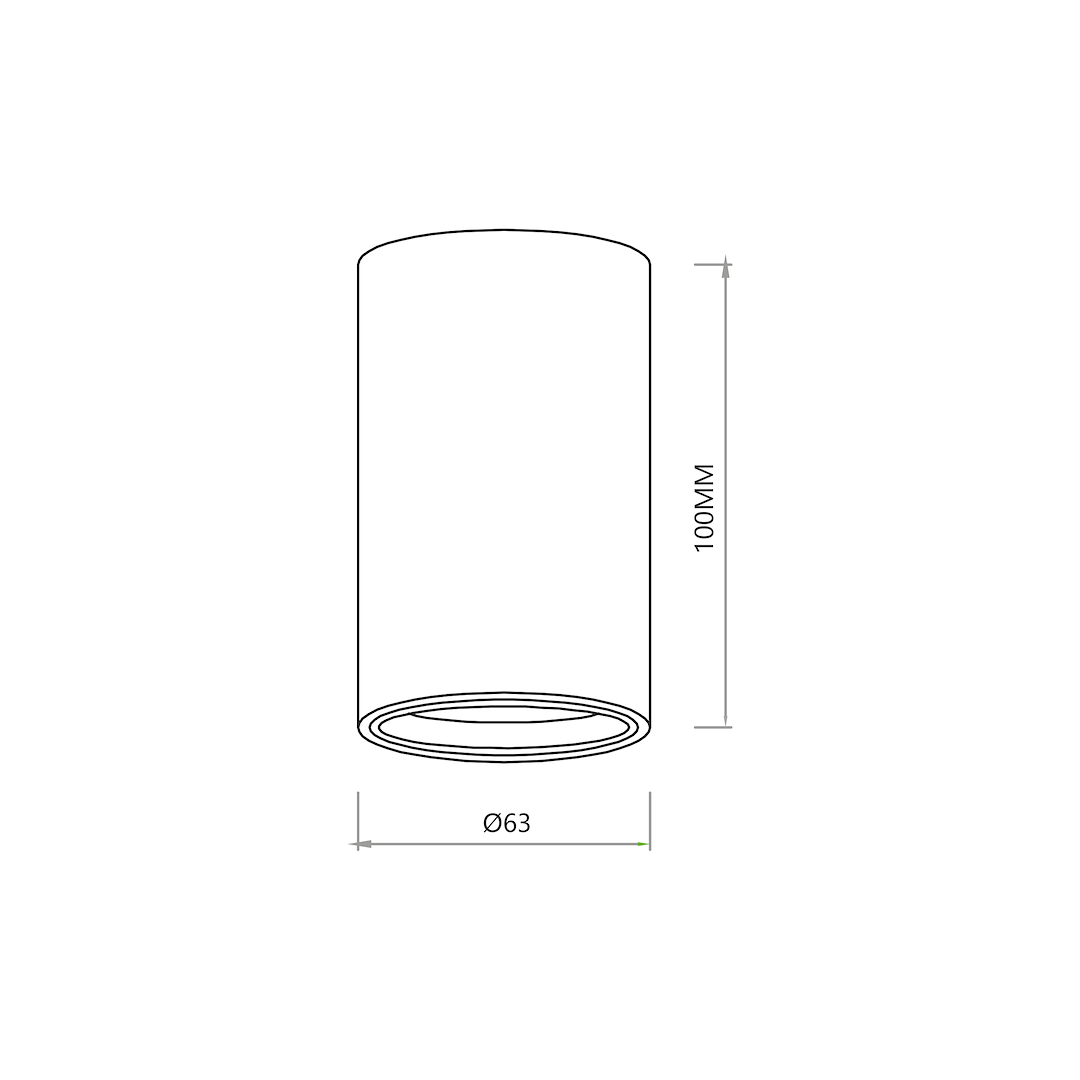 Spot GENESIS White 1xGU10 10CM